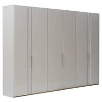 DREHTÜRENSCHRANK 300/216/59 cm 6-türig Champagner  - Chromfarben/Champagner, Design, Glas/Holzwerkstoff (300/216/59cm) - Dieter Knoll