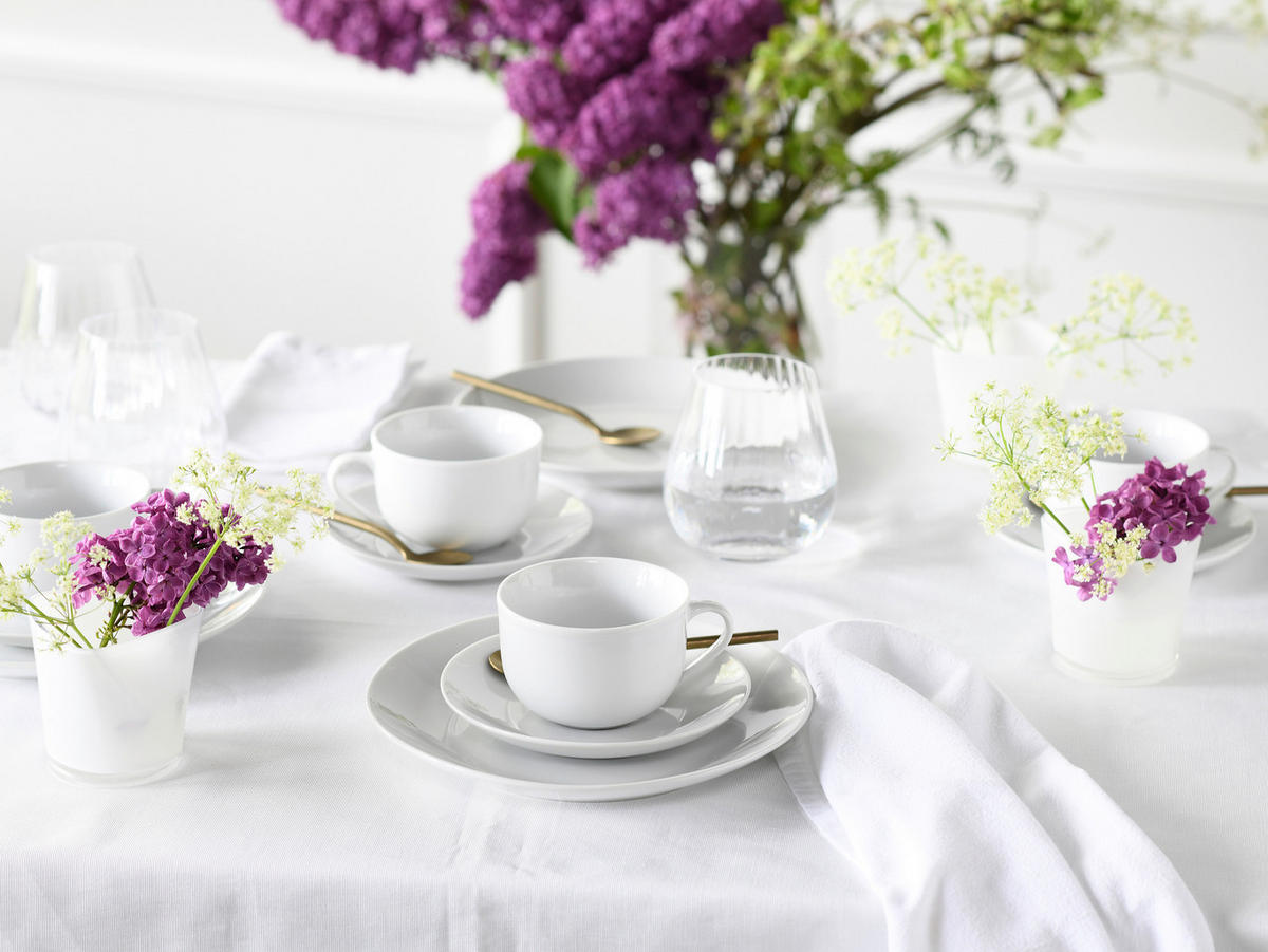 KOMBINOVANÝ SERVIS, 80-dielne, porcelán - biela, Basics, keramika (57/48/35cm)