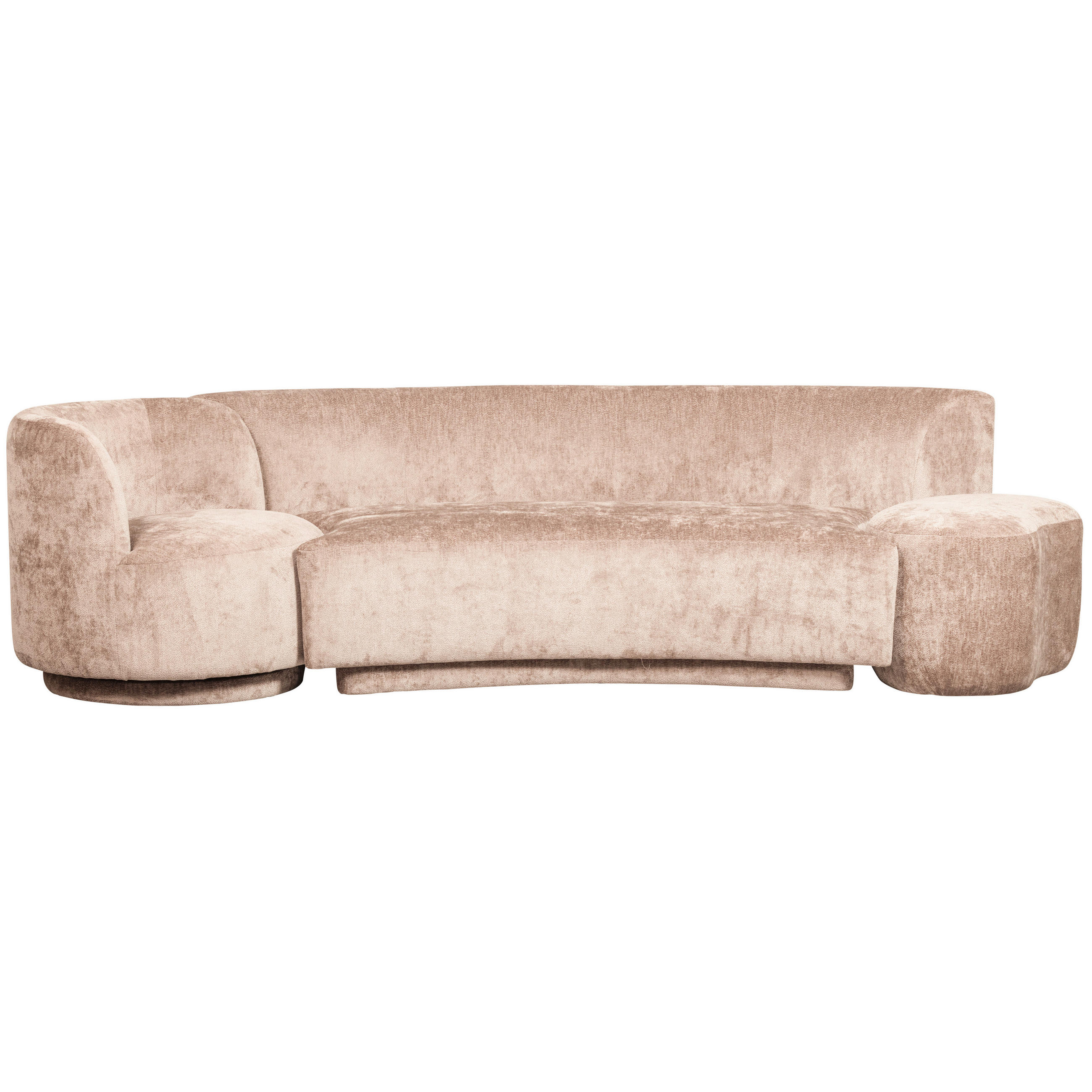 BIGSOFA Chenille Naturfarben  - Naturfarben, Design, Textil (270/72/97cm) - Livetastic