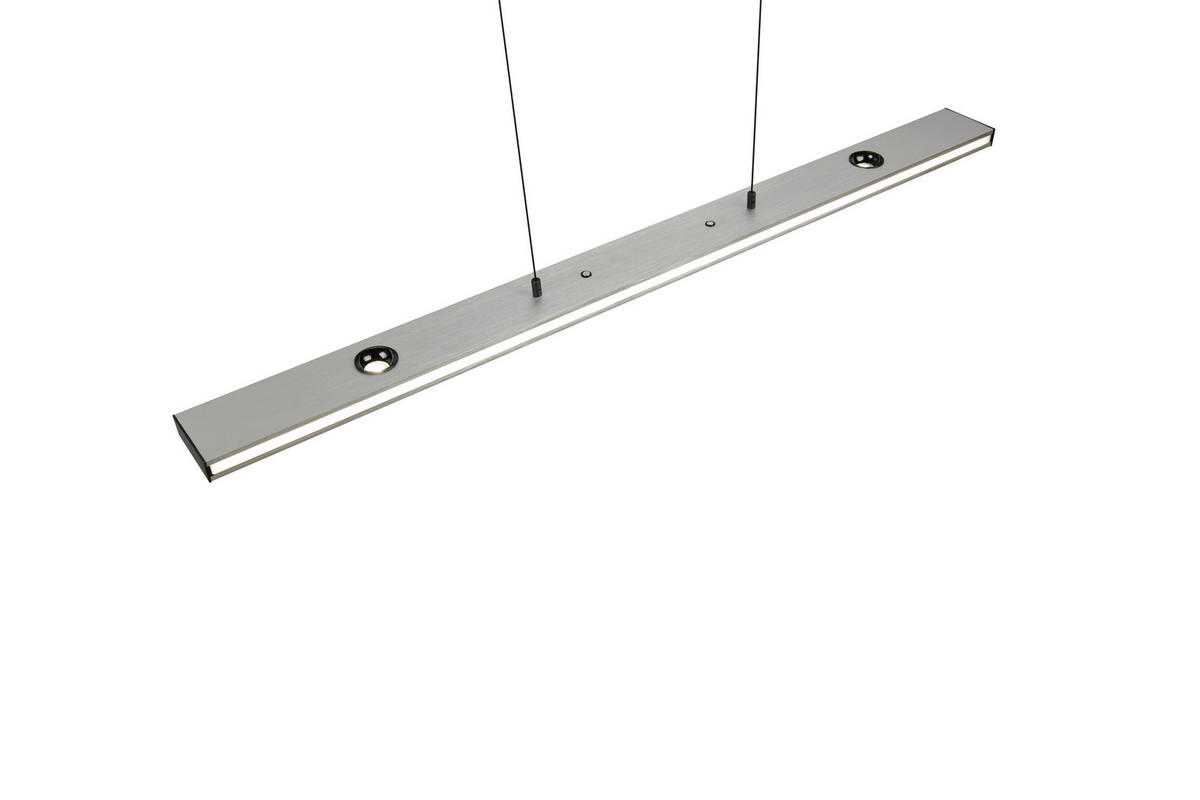 LED-PENDELLEUCHTE 109/9/200 cm    - Weiss/Nickelfarben, Design, Kunststoff/Metall (109/9/200cm) - Trio Leuchten