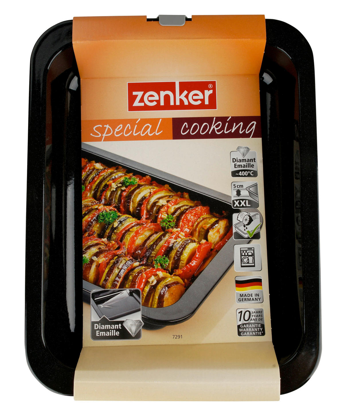 BACKBLECH - Schwarz, KONVENTIONELL, Metall (33/25cm) - Zenker