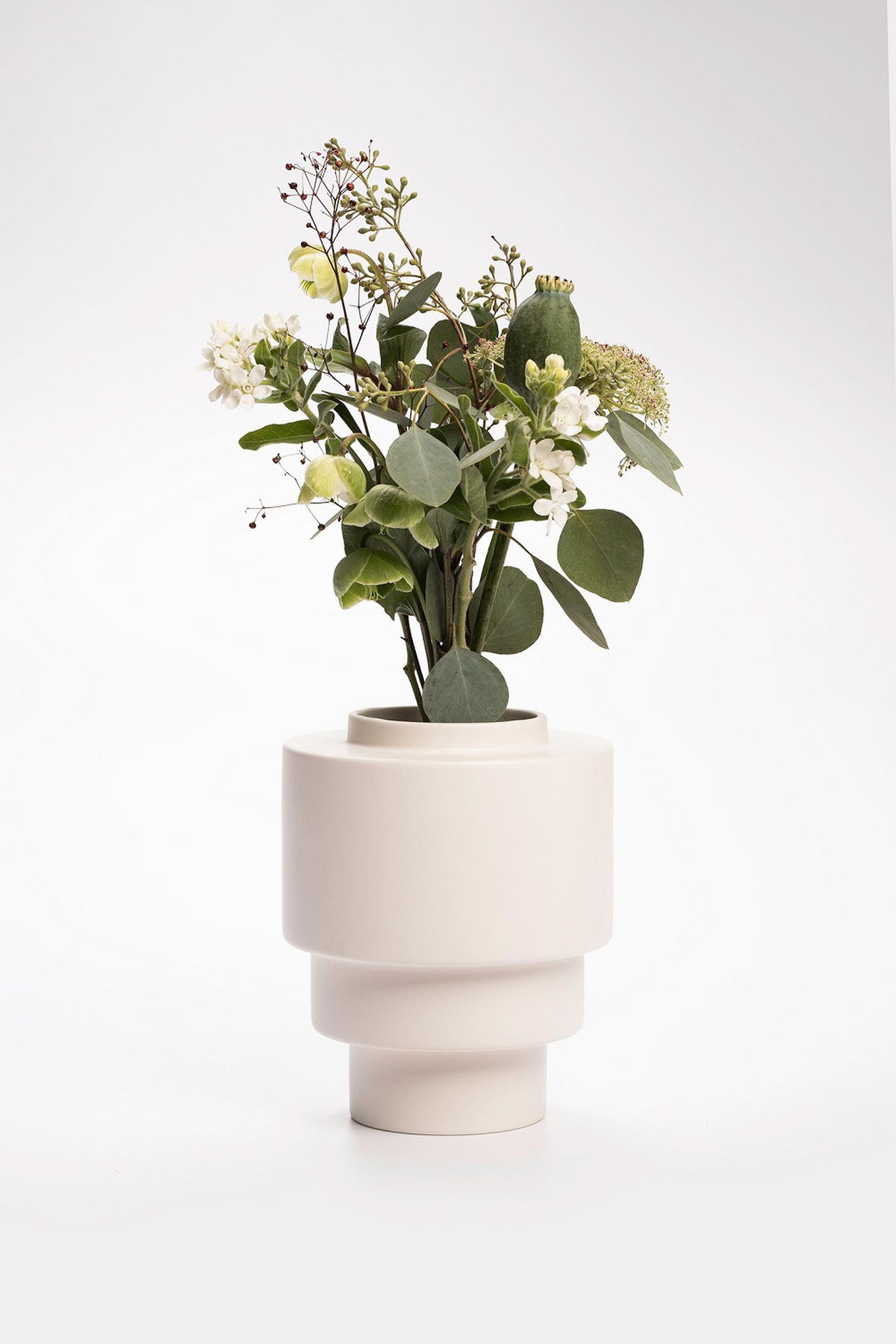 VASE 19,5 cm  - Weiß, Basics, Keramik (16/19,5cm) - Markslöjd