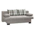 SCHLAFSOFA Helen in Hellgrau  - Wengefarben/Hellgrau, KONVENTIONELL, Holz/Textil (200/80/94cm) - Novel