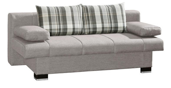SCHLAFSOFA Helen in Hellgrau  - Wengefarben/Hellgrau, KONVENTIONELL, Holz/Textil (200/80/94cm) - Novel