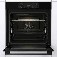BACKOFENSET Black Pepper SCB  - Schwarz, Basics, Glas/Metall (59,5/59,5/56,4cm) - Gorenje