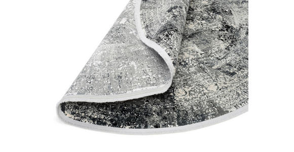 WEBTEPPICH 160 cm Avignon Dunkelgrau rund  - Dunkelgrau, Design, Textil (160cm) - Dieter Knoll
