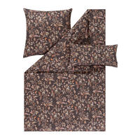 BETTWÄSCHE Atelier Makosatin 155/220 cm  - Braun, Design, Textil (155/220cm) - Estella