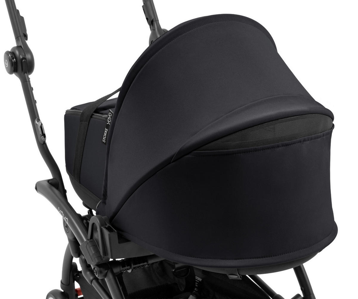 LIEGEWANNE  - Schwarz, Basics, Textil (45,5/44/77cm) - Stokke