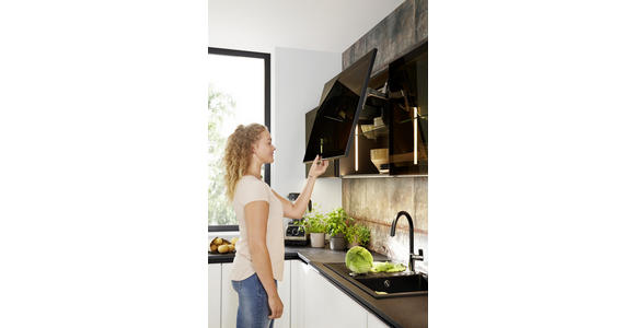 EINBAUKÜCHE - Weiß, Design, Glas/Holzwerkstoff - Dieter Knoll