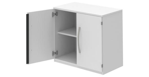 AKTENSCHRANK Weiß  - Weiß, KONVENTIONELL, Holzwerkstoff (80/76,5/43cm) - Moderano