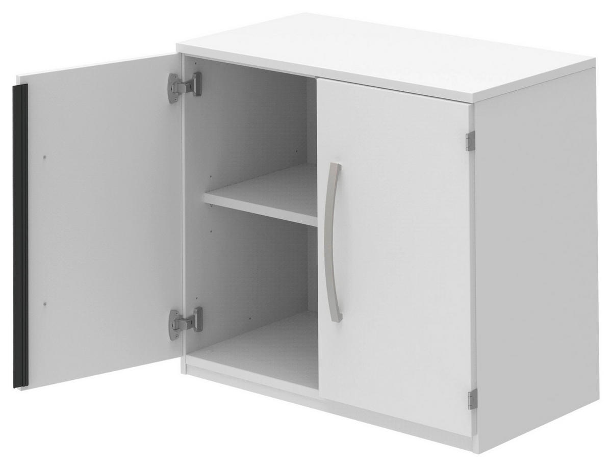 AKTENSCHRANK 80/76,5/43 cm  - Weiß, KONVENTIONELL, Holzwerkstoff (80/76,5/43cm) - Moderano