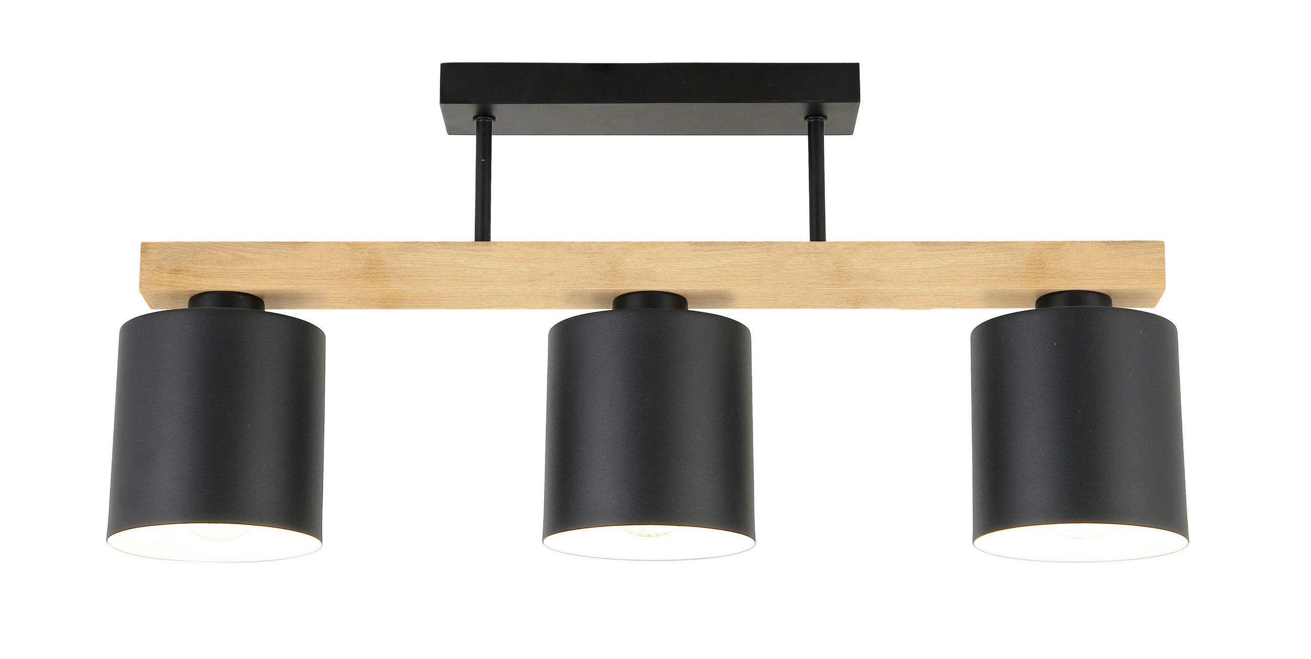 DECKENLEUCHTE 60/12/33 cm   - Schwarz, Trend, Metall (60/12/33cm) - Novel