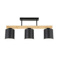 DECKENLEUCHTE 60/12/33 cm   - Schwarz, Trend, Metall (60/12/33cm) - Novel