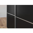 SCHWEBETÜRENSCHRANK 271/223/68 cm 3-türig Schwarz  - Alufarben/Schwarz, KONVENTIONELL, Glas/Holzwerkstoff (271/223/68cm) - Novel