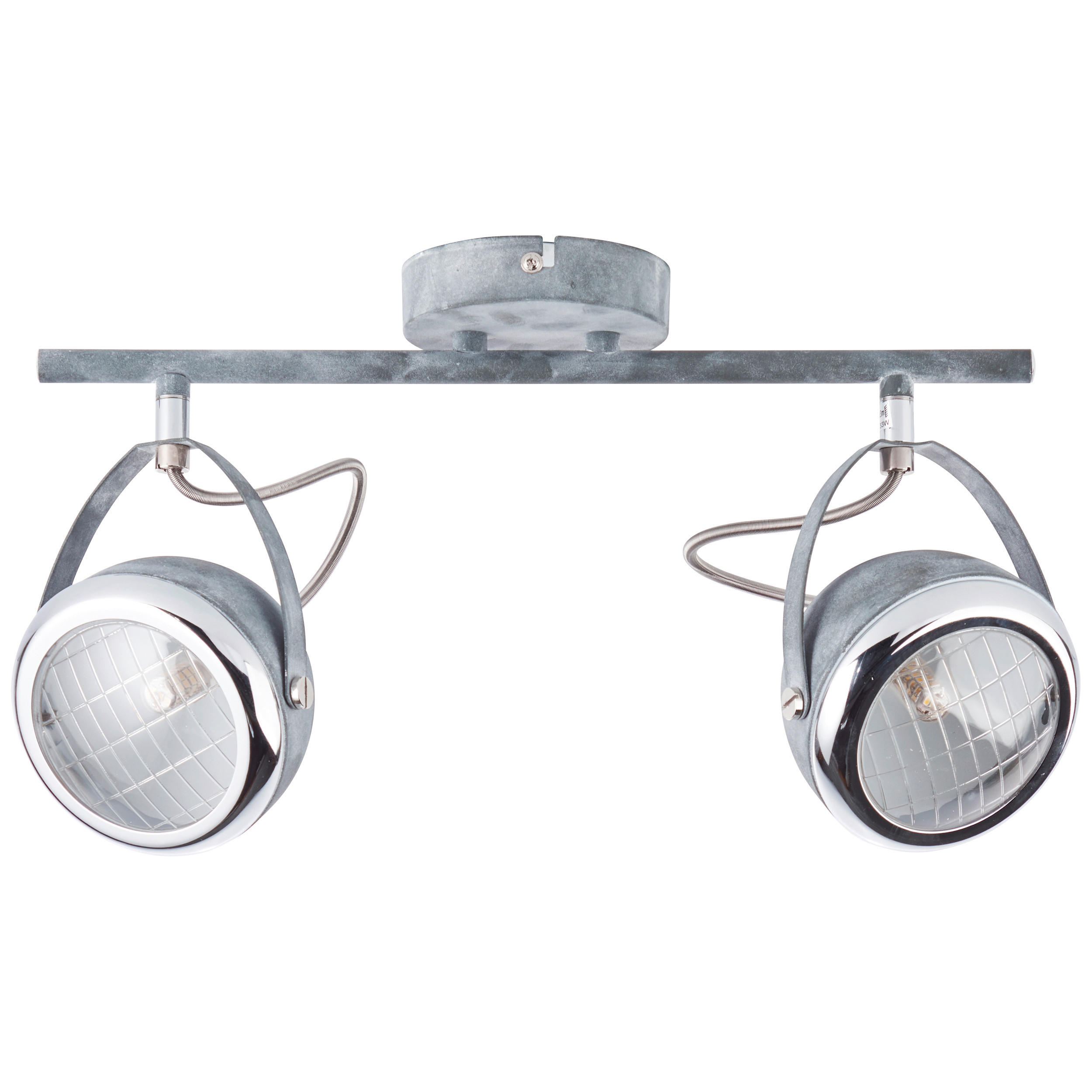 DECKENSTRAHLER 14/22/37 cm   - Klar/Chromfarben, LIFESTYLE, Glas/Metall (14/22/37cm) - Brilliant