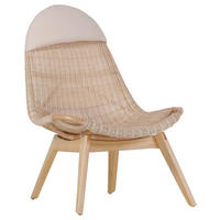 SESSEL in Naturfarben, Hellbraun  - Hellbraun/Creme, Design, Holz/Textil (72/100/85cm)