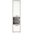 STANDREGAL Naturfarben, Weiß - Anthrazit/Silberfarben, KONVENTIONELL, Holzwerkstoff/Kunststoff (49/201/46cm) - Carryhome STANDREGAL Naturfarben, Weiß - Anthrazit/Silberfarben, KONVENTIONELL, Holzwerkstoff/Kunststoff (49/201/46cm) - Carryhome