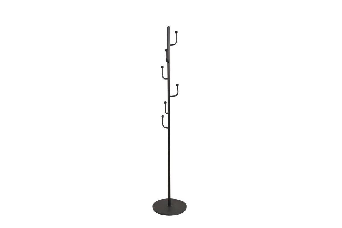 KLEIDERSTÄNDER in Schwarz, Gelb   - Gelb/Schwarz, Design, Stein/Metall (35/35/170cm) - MID.YOU