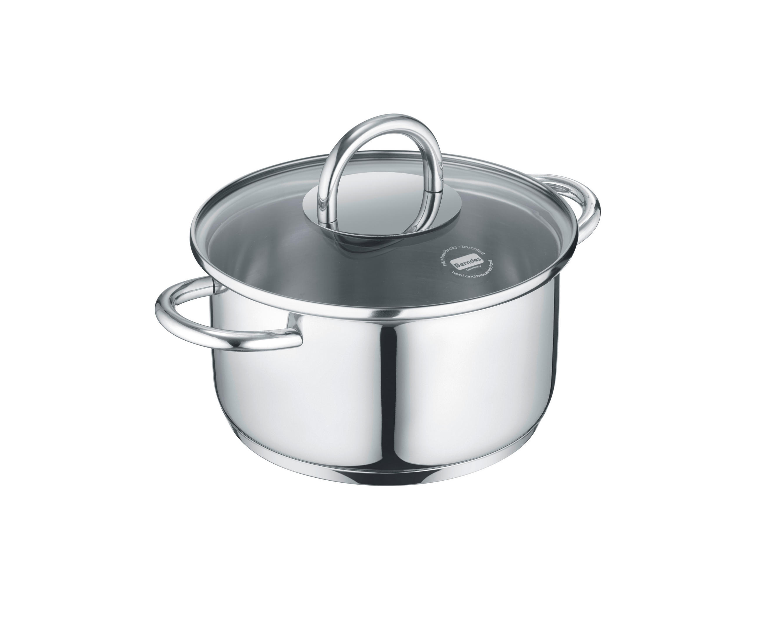 KOCHTOPF b.mini 1,2 L  - Grau Hochglanz, Basics, Metall (15,5/10,5/17cm) - Berndes