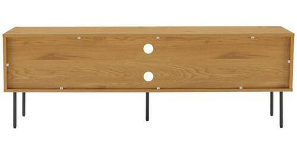 LOWBOARD Line  in 150/50/40 cm  - Eichefarben/Schwarz, Design, Holzwerkstoff/Metall (150/50/40cm) - Carryhome