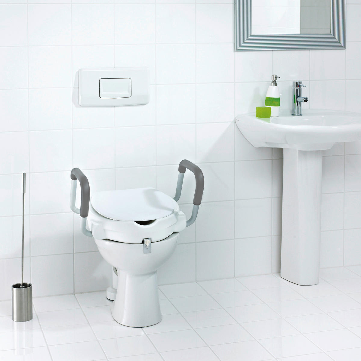 WC ÜLŐKE MAGASÍTÓ - fehér, Basics, műanyag (36/10/40cm) - Sadena