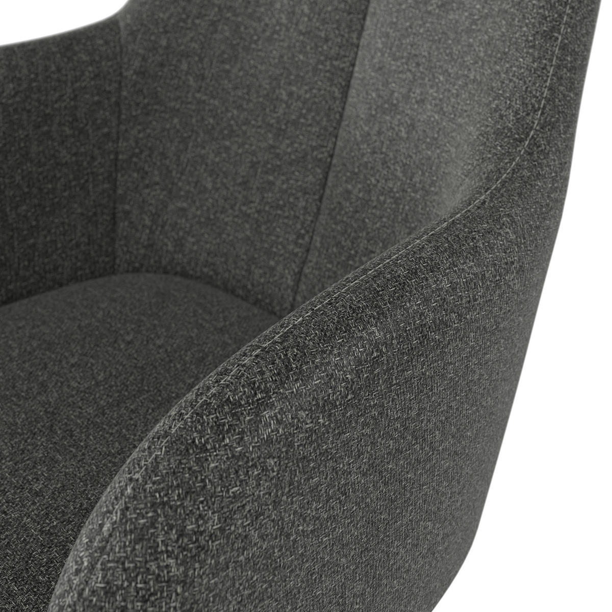 GARTENSTUHL Metall, Textil Anthrazit, Dunkelgrau  - Dunkelgrau/Anthrazit, Modern, Textil/Metall (62/87/62cm) - Ambia Garden