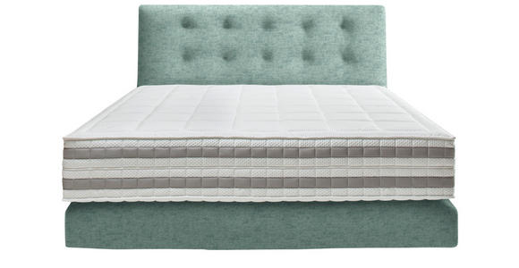 BOXSPRINGBETT 160/200 cm in Türkis - Türkis, KONVENTIONELL, Holz/Textil (160/200cm) - Dieter Knoll