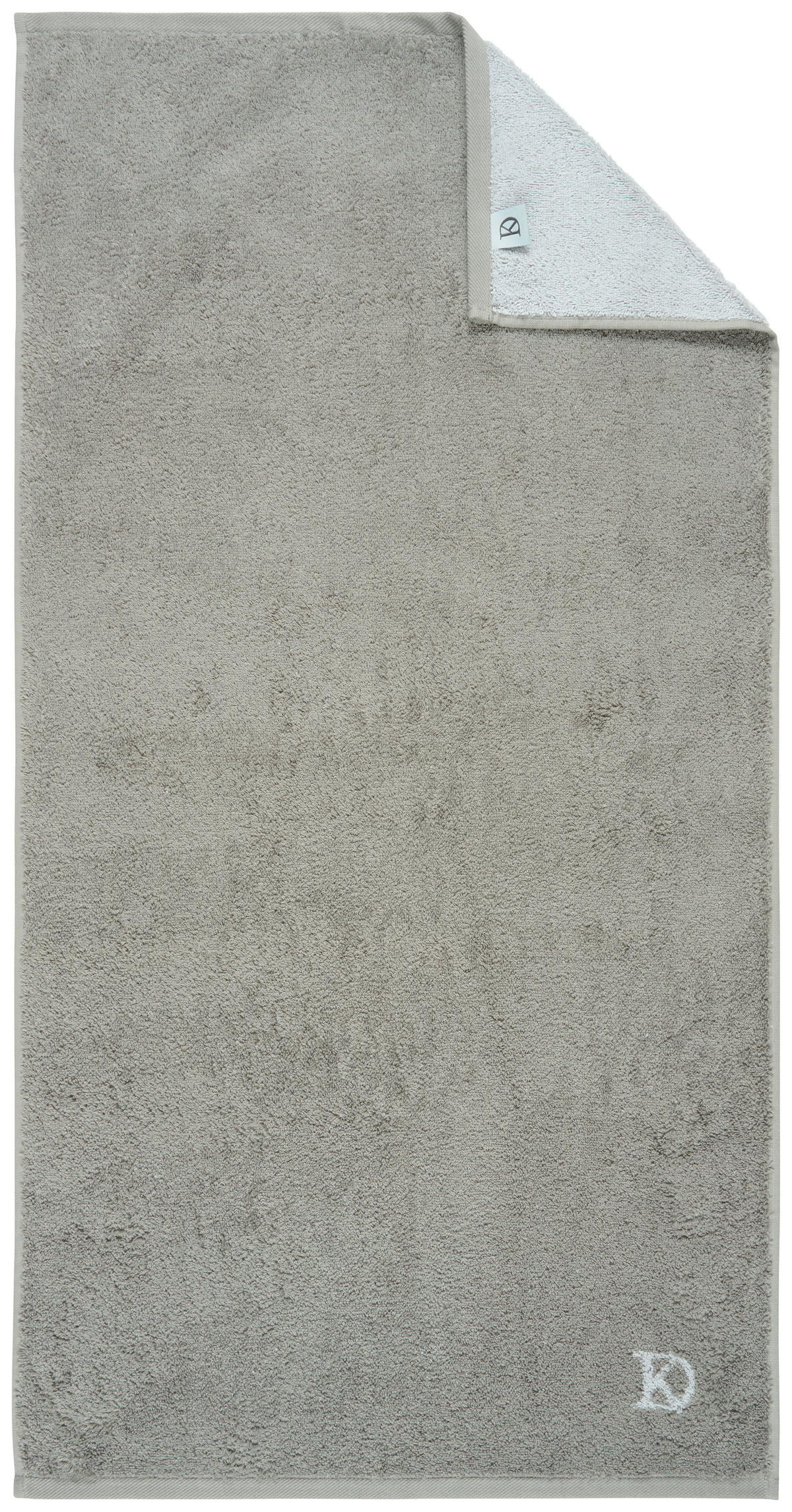 RUČNÍK, 50/100 cm, šedá, světle šedá - šedá/světle šedá, Design, textil (50/100cm) - Dieter Knoll