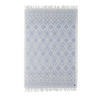 HANDWEBTEPPICH 65/135 cm Colored Macrame Four  - Pastellblau/Creme, KONVENTIONELL, Textil (65/135cm) - Tom Tailor