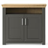 KOMMODE  in 104,5/93,4/42,2 cm  - Eichefarben/Graphitfarben, Basics, Holzwerkstoff/Metall (104,5/93,4/42,2cm) - SetOne by Musterring