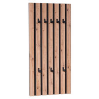 NÁSTĚNNÁ ŠATNA - černá/dub artisan, Design, kompozitní dřevo (45/90/4cm) - Xora