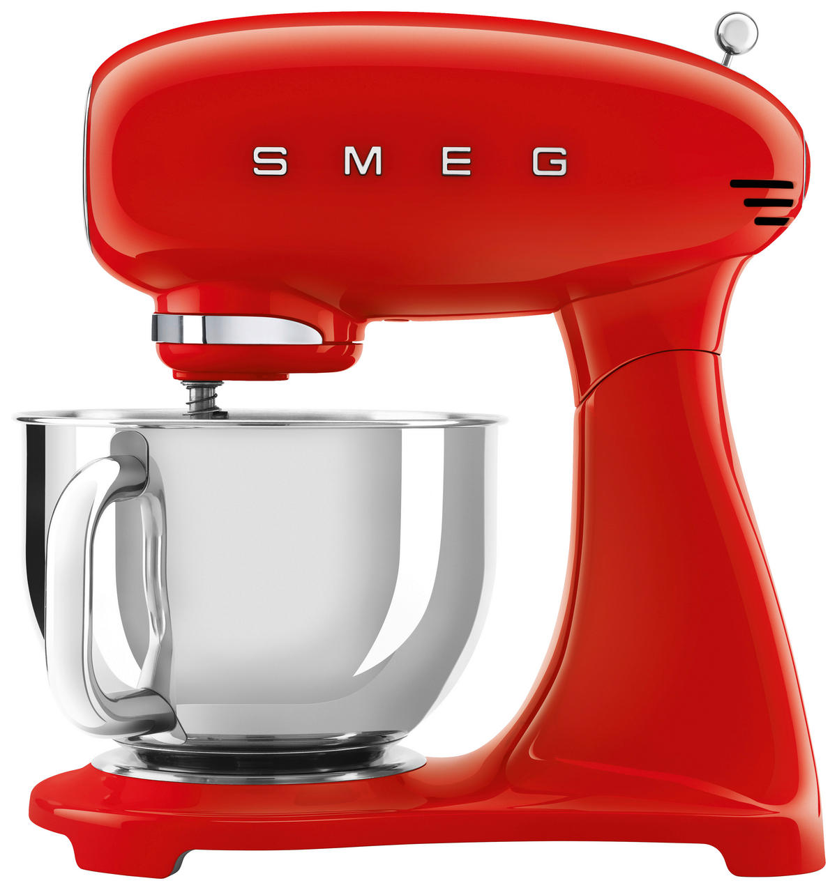 KÜCHENMASCHINE - Rot/Alufarben, Basics, Metall (40,5/37,8/22,1cm) - SMEG