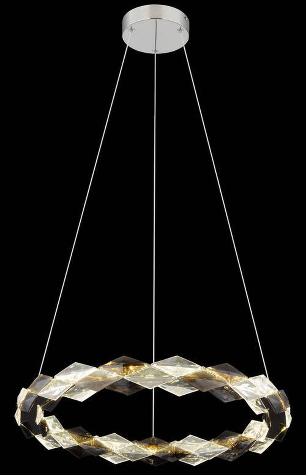 LED-HÄNGELEUCHTE 55/130 cm  - Klar, Design, Kunststoff/Metall (55/130cm) - Globo
