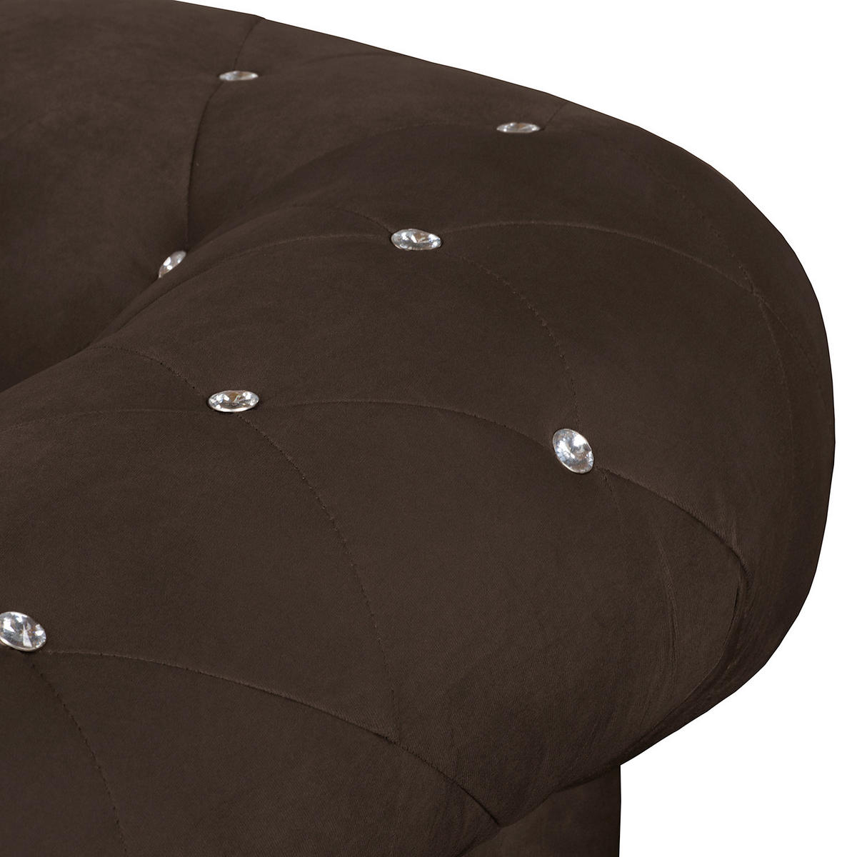 SESSEL in Velours Braun  - Braun, Design, Holz/Textil (110/82/90cm) - P & B