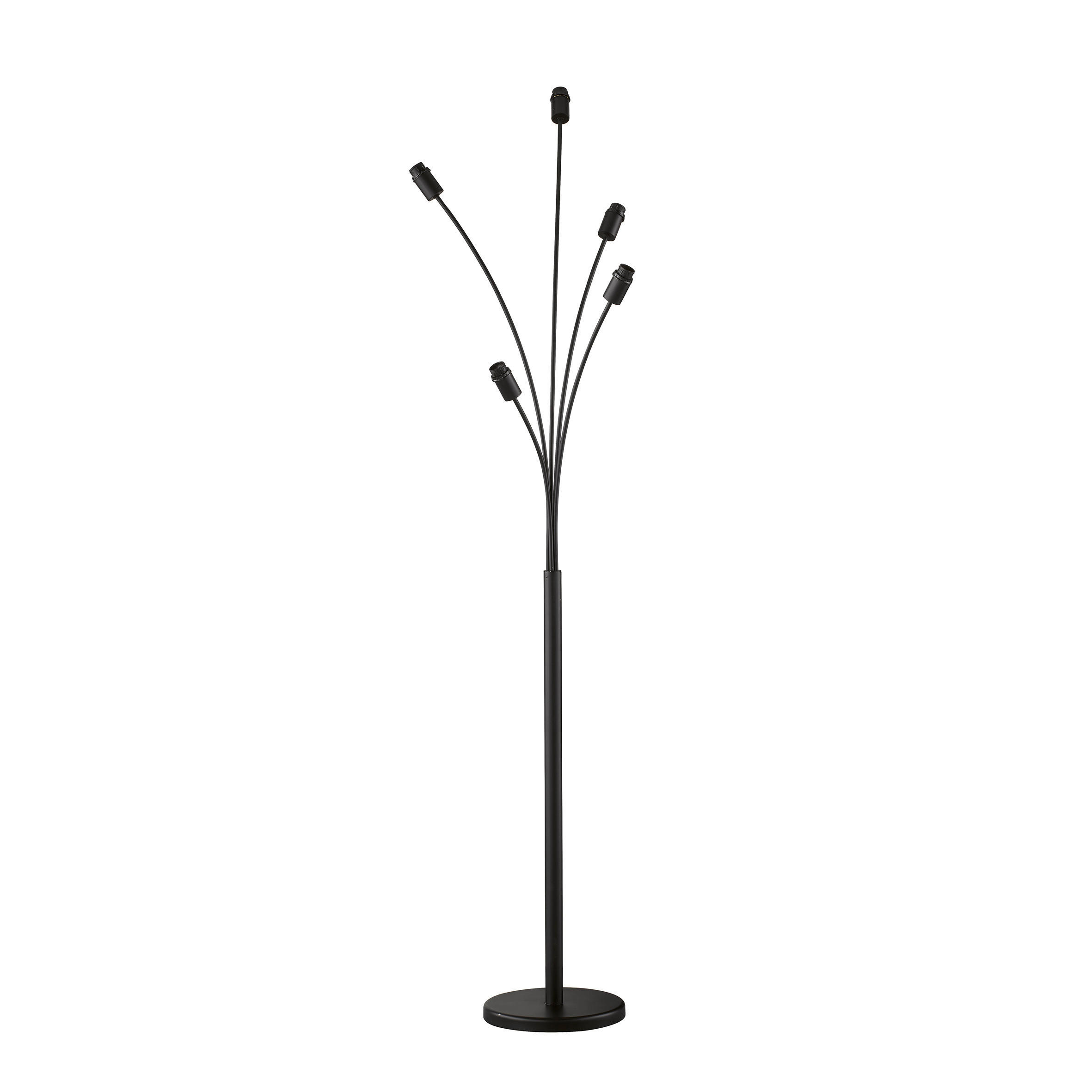 STEHLEUCHTE - Schwarz, Basics, Metall (36/161cm) - Fischer & Honsel