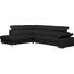 WOHNLANDSCHAFT in Leder Schwarz - Alufarben/Schwarz, Design, Leder/Metall (226/275cm) - Beldomo Premium WOHNLANDSCHAFT in Leder Schwarz - Alufarben/Schwarz, Design, Leder/Metall (226/275cm) - Beldomo Premium
