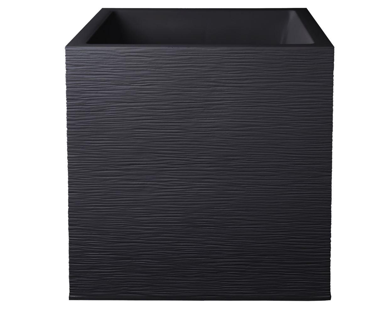 PFLANZTOPF   - Graphitfarben, Basics, Kunststoff (39/43/39cm) - Ambia Garden