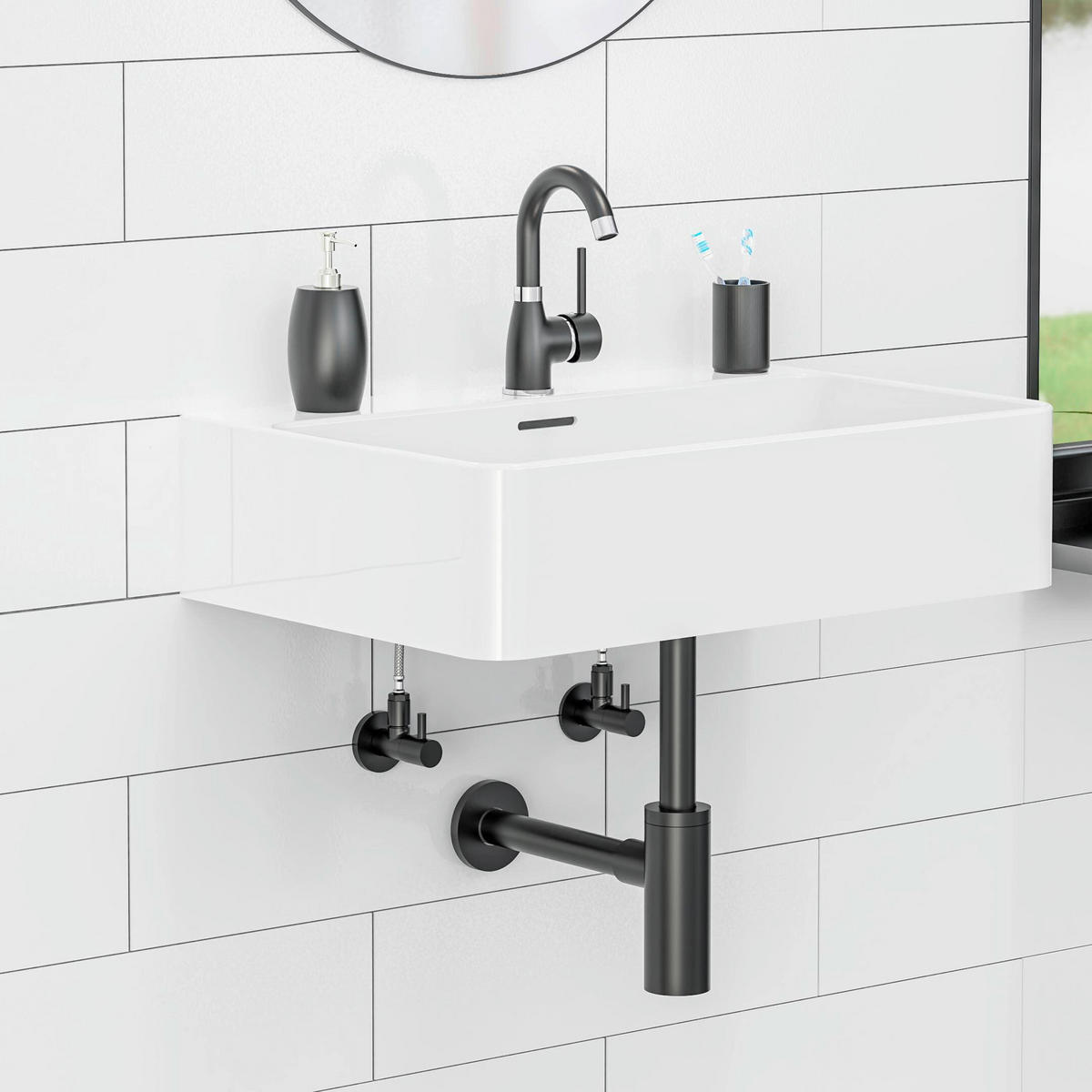 SIPHON 37/5,5/32,5 cm  - Schwarz, Basics, Metall (37/5,5/32,5cm) - Schütte