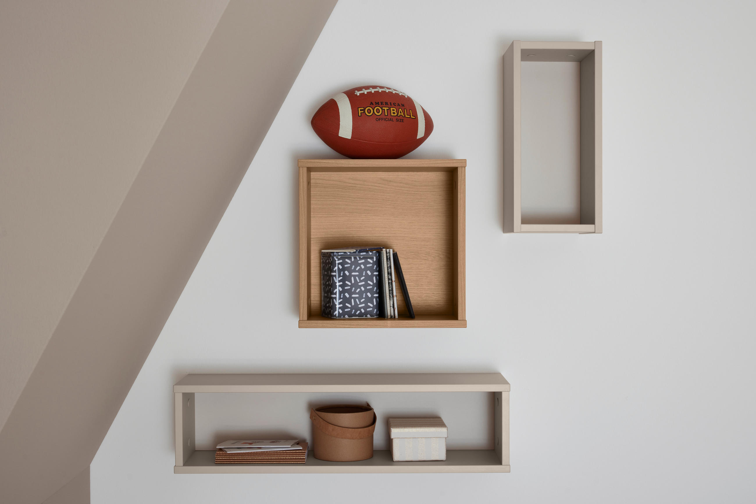 WANDREGAL 40/18,5/18,7 cm  - Beige, Design, Holzwerkstoff (40/18,5/18,7cm) - Paidi
