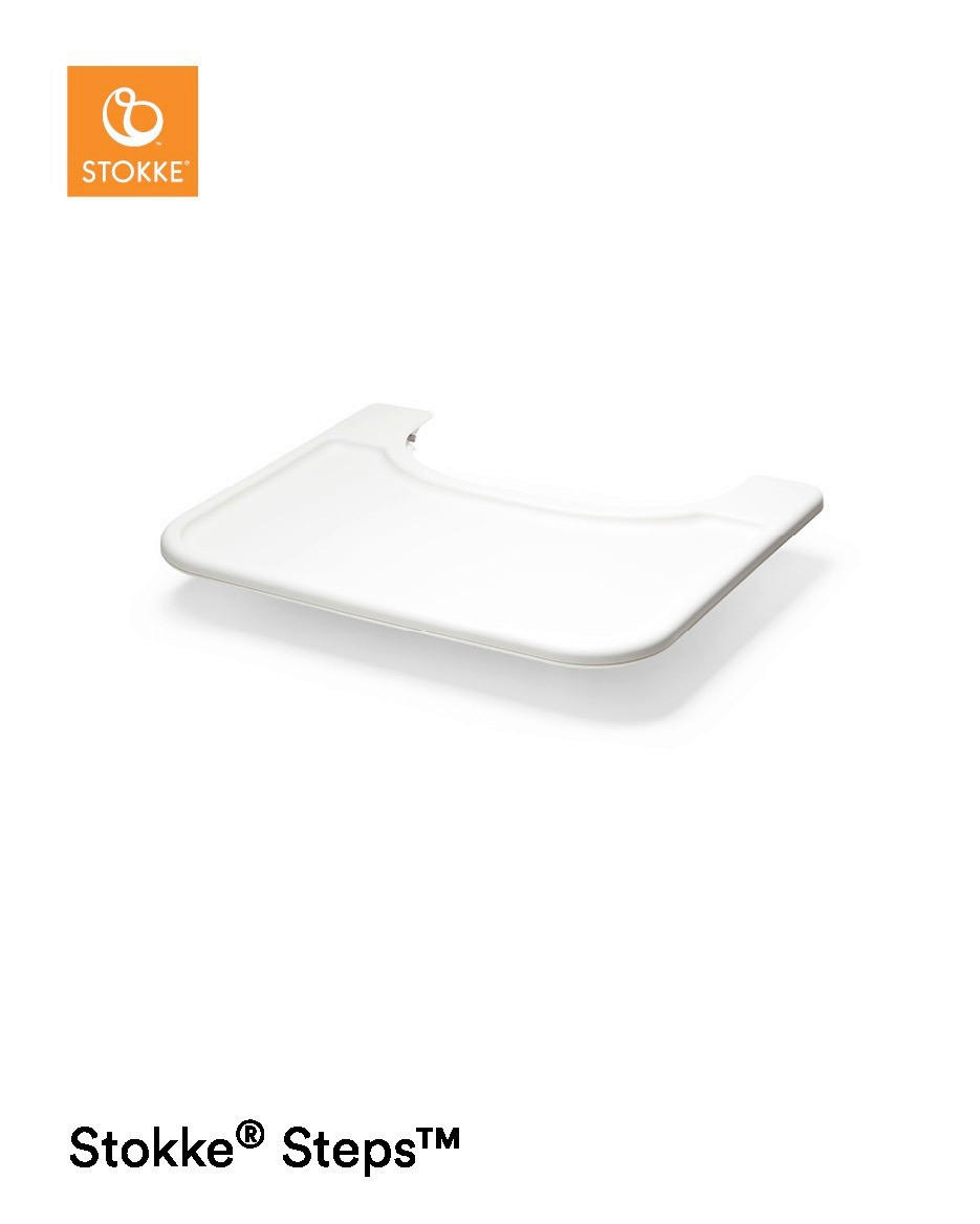 PLADENJ ZA HRANJENJE IN IGRO - bela, Basics, umetna masa (49/9/41cm) - Stokke