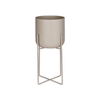 PFLANZENTOPF   - Grau, Trend, Metall (20/45cm) - Ambia Home