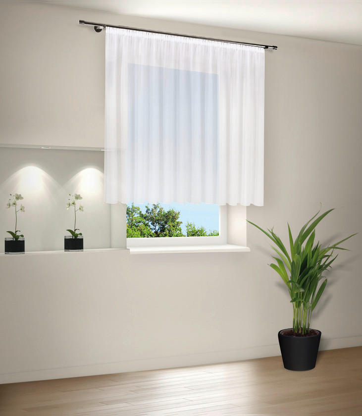 FERTIGSTORE  transparent  300/150 cm   - Weiß, Basics, Textil (300/150cm)