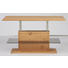COUCHTISCH Wildeiche massiv rechteckig Eichefarben - Eichefarben, Design, Glas/Holz (120/49,5/68,5/70cm) - Escando Natürlich Wo
