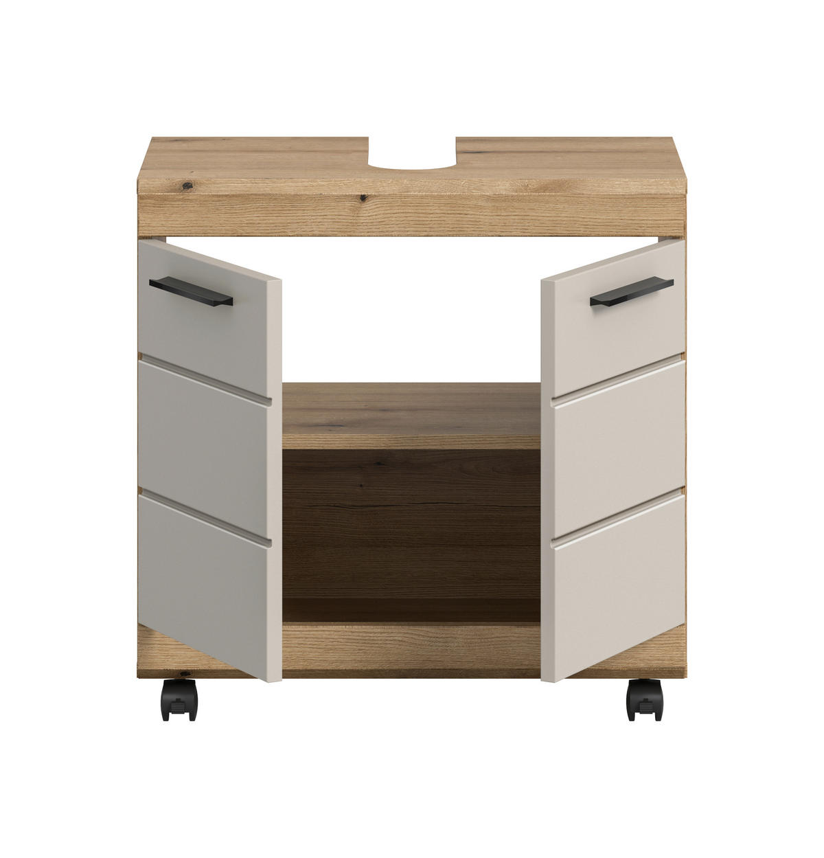 TVÄTTSTÄLLSUNDERSKÅP 60/60/34 cm  - svart/kashmir, Trend, trämaterial/plast (60/60/34cm) - MID.YOU