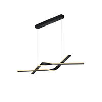 LED LUSTER    127/41,5/80-160 cm    - bela/crna, Lajfstajl, metal/plastika (127/41,5/80-160cm) - Cinque