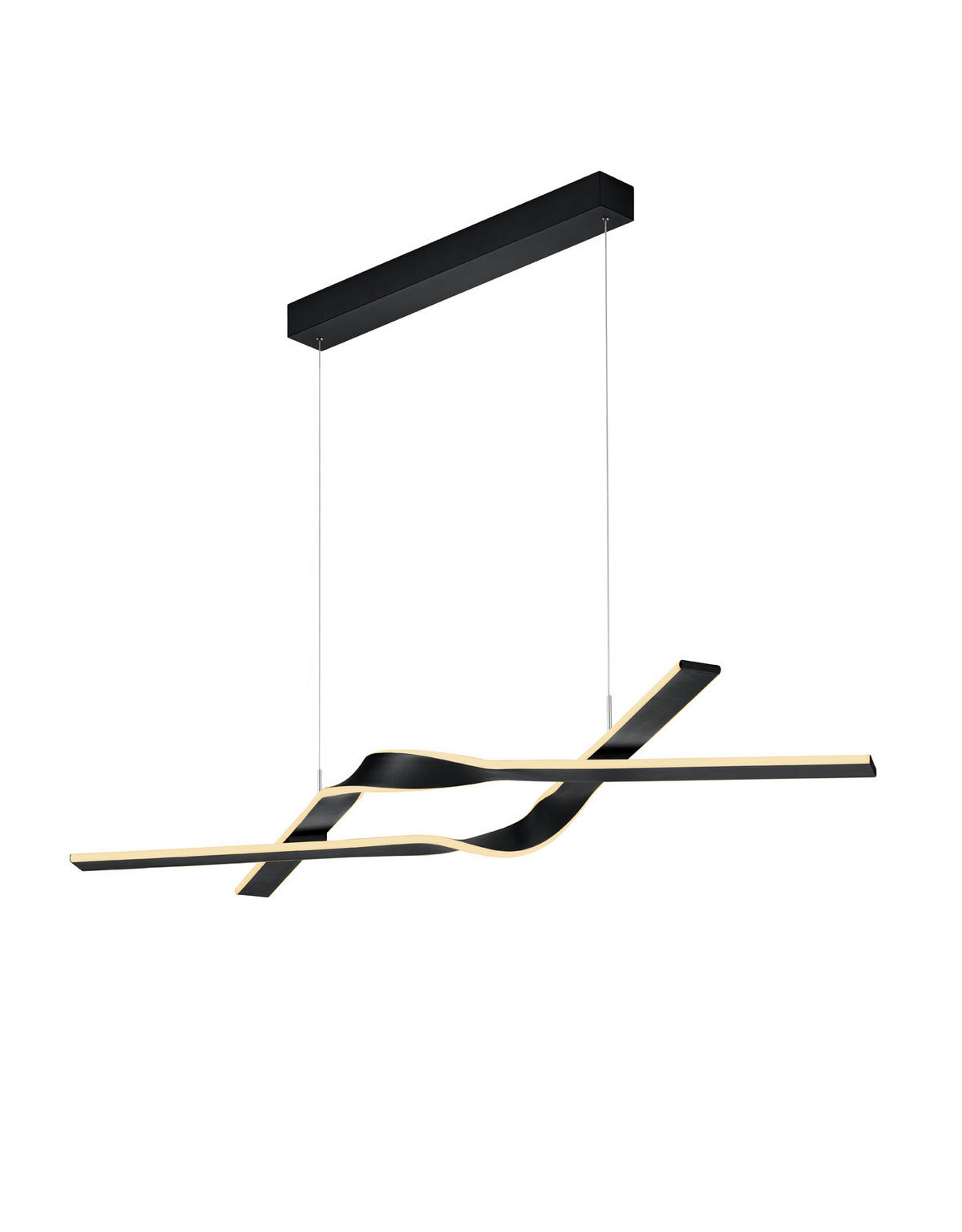 LED LUSTER    127/41,5/80-160 cm    - bela/crna, Lajfstajl, metal/plastika (127/41,5/80-160cm) - Cinque