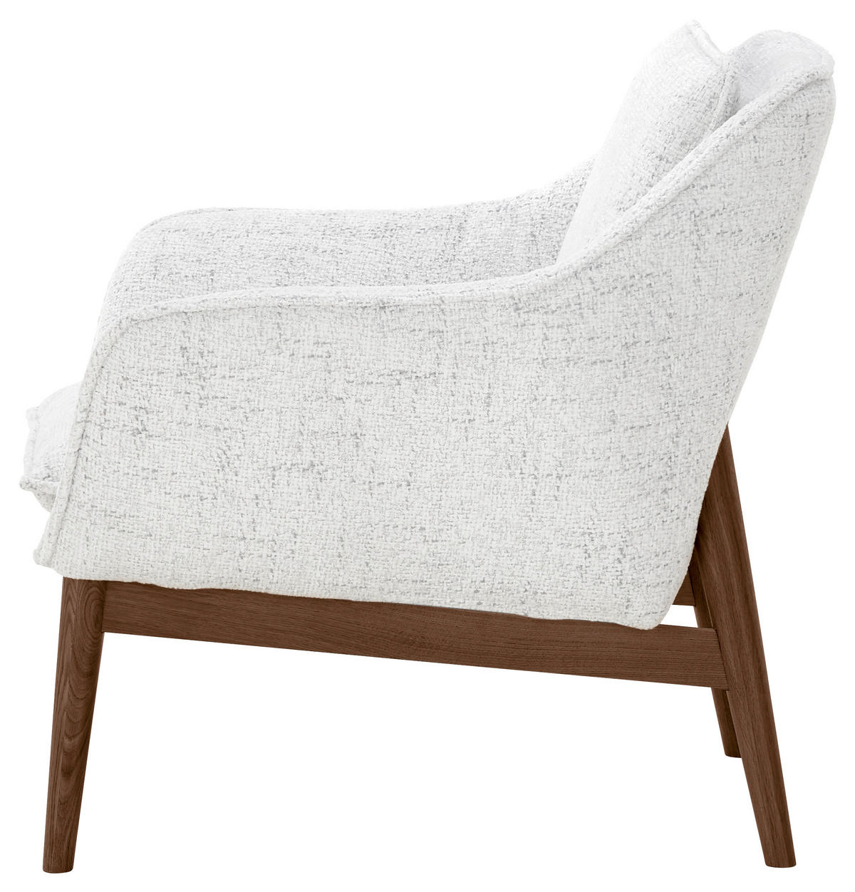 SESSEL in Chenille Hellgrau  - Dunkelbraun/Hellgrau, KONVENTIONELL, Holz/Textil (77/90/85cm) - SetOne by Musterring