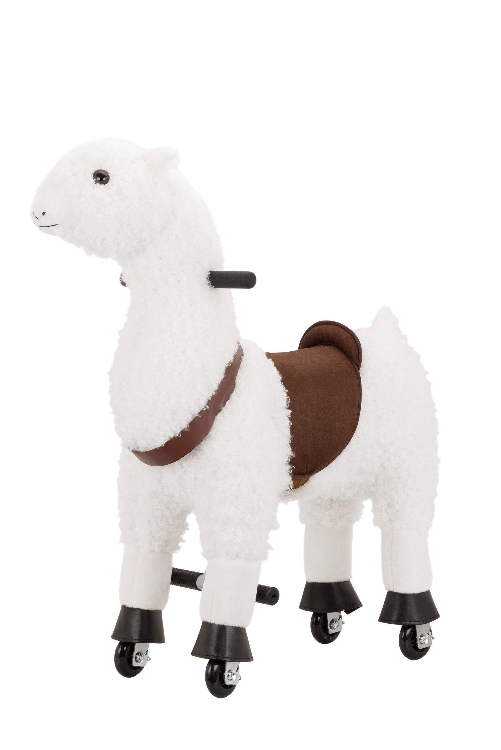 ODRÁŽADLO LAMA - hnedá/biela, Basics, kov/textil (76/27/85cm) - My Baby Lou