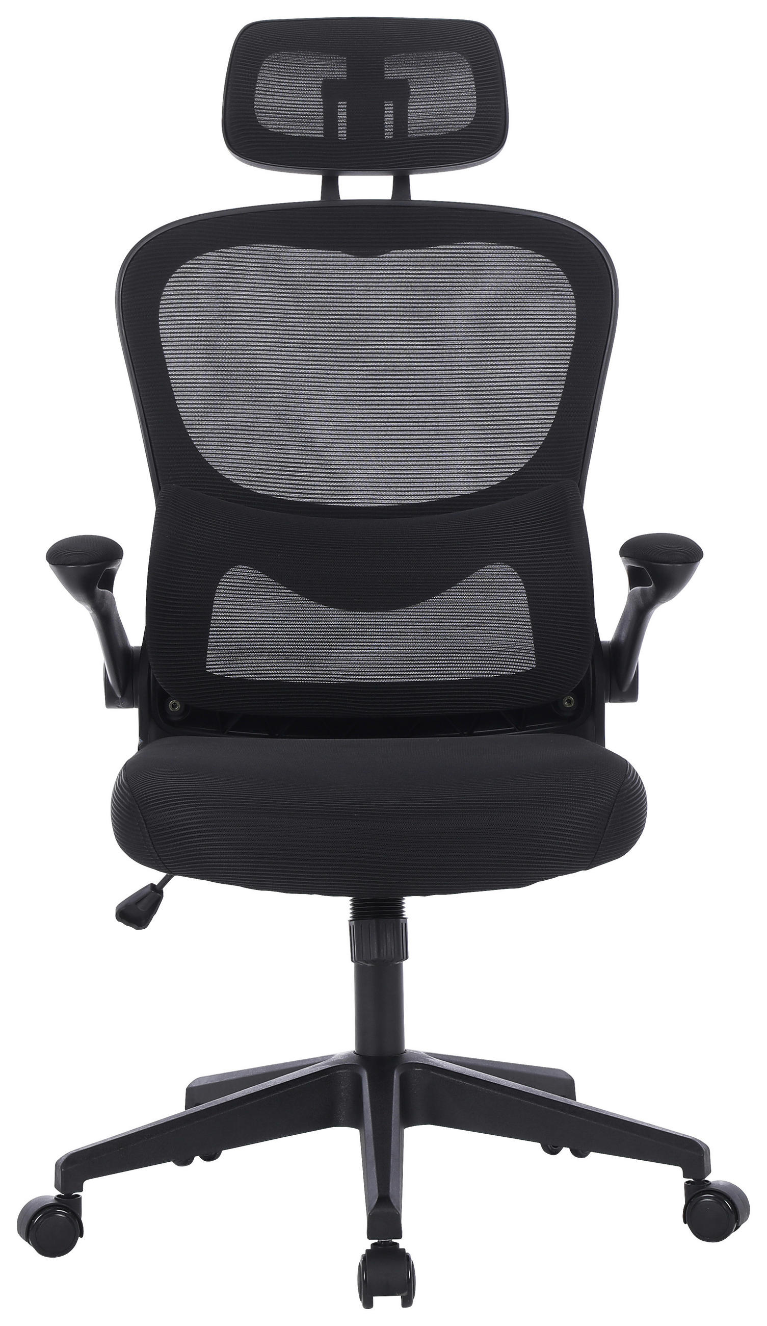 KANCELARIJSKA STOLICA  crna   - crna, Konvencionalno, metal/tekstil (63,5/116-126/66cm) - Carryhome