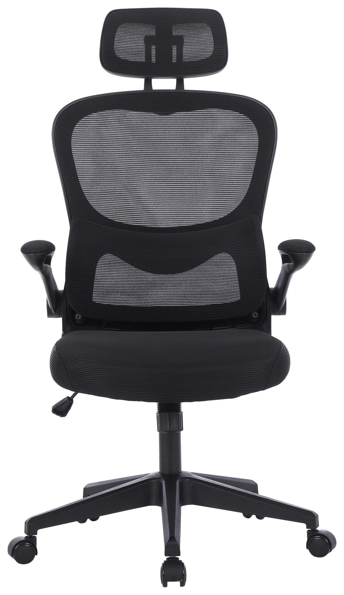 KANCELARIJSKA STOLICA  crna   - crna, Konvencionalno, metal/tekstil (63,5/116-126/66cm) - Carryhome